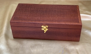 PMMB 21013 - L1753 - Medium Jewellery / Memory Box - Premium Curly Jarrah SOLD