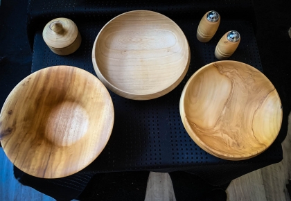 Fine quality wooden bowls, hand crafted from Western Australian timber, Jarrah, Marri, Sheoak. -Available Now