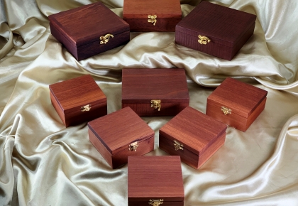 Classic Australian Wooden Jarrah Trinket Boxes - Various Sizes