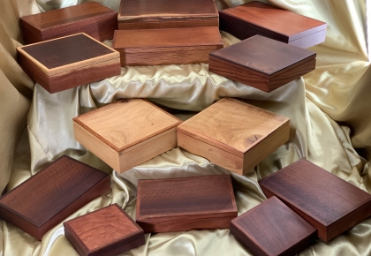 Hand crafted Wooden Keepsake/Memory Boxes - Australian Jarrah, Sheoak & Woody Pear