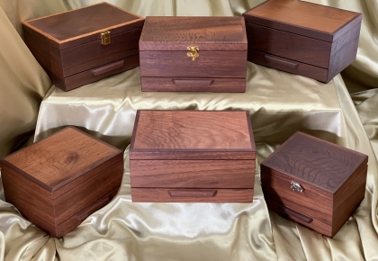 Premium Australian Timber Jewellery Boxes with Drawer AND Tray
