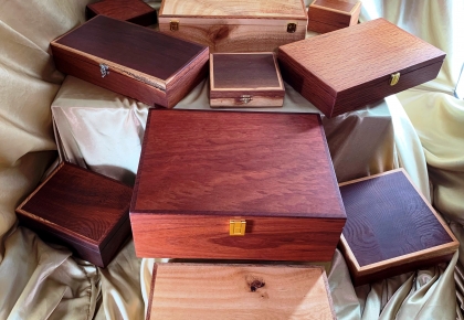 FULL RANGE OF WOODEN A4, DOCUMENT, KEEPSAKE AND TREASURE BOXES - AVAILABLE NOW