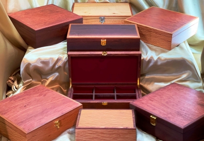 Premium Western Australian hand crafted timber Jewellery Boxes with Removable Tray