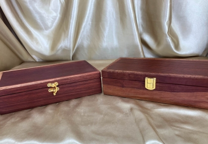CUSTOMISATIONS: Examples of Catches, timbers and Linings