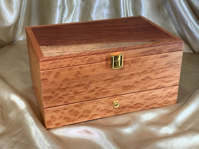 Premium Sheoak Jewellery Box with Drawer and Tray - Handcrafted in Australia