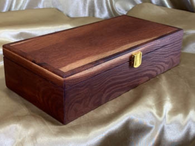 PLKB 25910-L6480 - Premium Large Wooden Keepsake Box - Handcrafted from Australian Woody Pear
