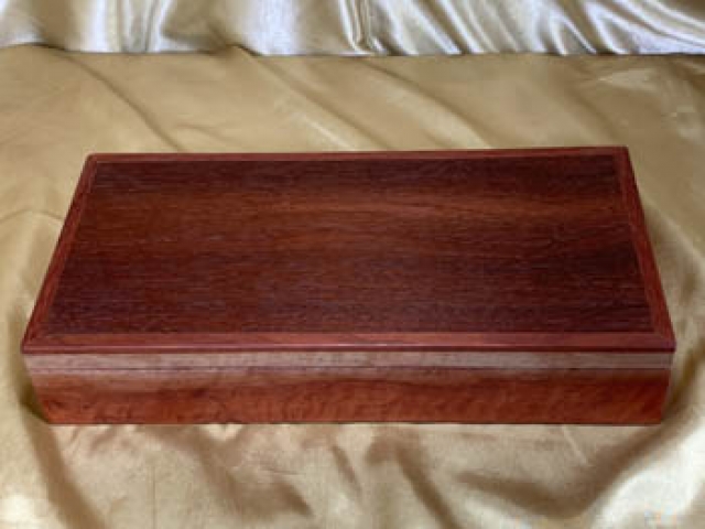 PLJKB 2409A-L3946 - Large Handcrafted Wooden Jewellery or Keepsake Box - Australian Jarrah