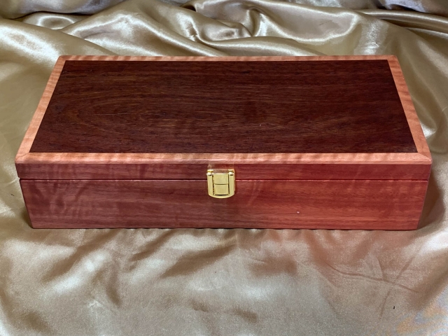 PLKB 251011-L6921 - Premium Large Wooden Keepsake Box - Hand Made in Australian Jarrah