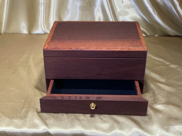 PJBD 25008-L5826 - Premium Western Australian Jarrah Jewellery Box with Drawer