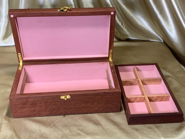 PJBT 25096-L6181 - Premium Wooden Jewellery Box with Removable Tray - Handcrafted Australian Jarrah