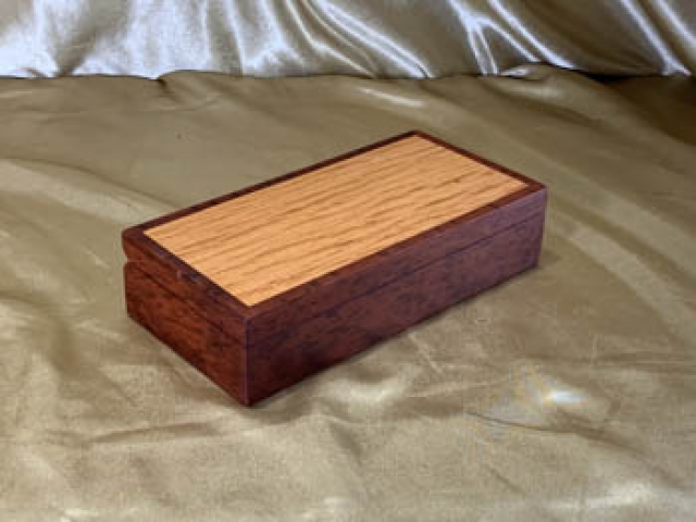 PSTB 2604T5-L8368 - Premium Small Jarrah and Sheoak Wooded Trinket / Treasure Box