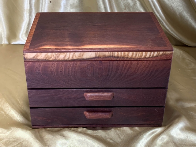 LEDM2 2605D1-L9058 - Limited Edition Handcrafted Wooden Jewellery Box with 2 Drawers - Australia