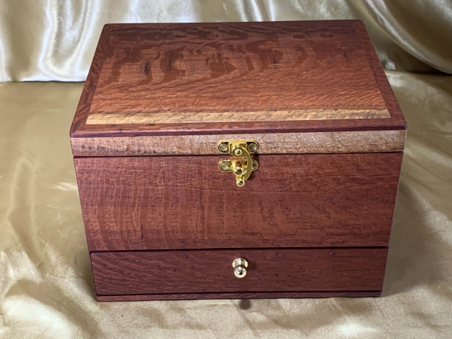 PJBDT 2605DT1-L9088 - Premium Handcrafted Wooden Jewellery Box with Drawer AND Tray - Australian