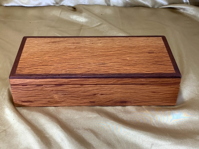 PMTDB 2605TP3-L9153 - Premium Australian Wooden Treasure / Desk Box - Handcrafted
