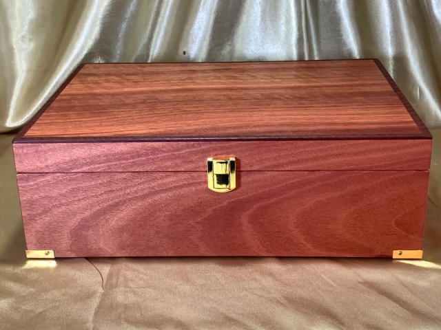 A4DB 2607A2-L9855 - Limited Edition Handcrafted Wooden A4 Document Box - Australian Jarrah