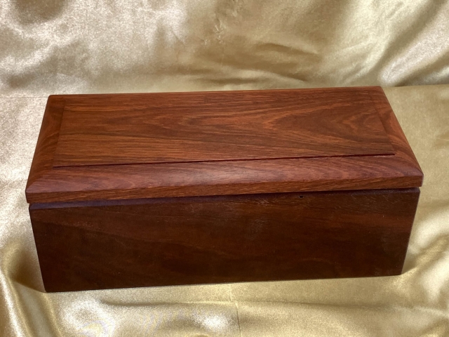 PCBL 26091-L0884 - Premium Handcrafted Wooden Pet Cremation Box - Australian Jarrah