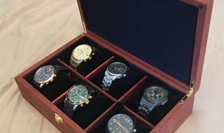 Example of Custom Made Watch Box handcrafted from Australian Woody Pear
