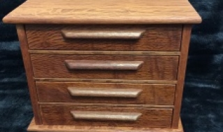 Designer 4 Drawer Sheoak Jewellery Box SOLD