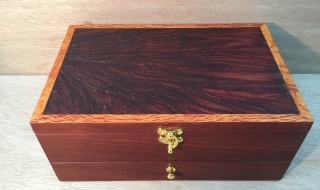 Jewellery Box with Jarrah Burl Lid and Drawer (PJBD0001-2599) SOLD