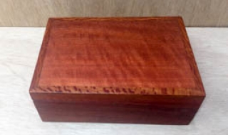 Small Pink Jarrah Jewellery Box with Removable Tray (CJBT19004-L5224) SOLD