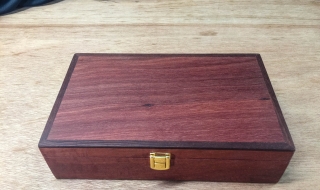 Premium Gentleman's Box - Jarrah with Leather Lining and Brass Catch (PKBG19003-L5555) SOLD