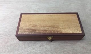 Premium Trinket/Cufflink Box - (Slim Line) Sheoak/Silky Oak, (PTRB19001-L5359) SOLD