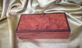 Jarrah Burl / Woody Pear Treasure Box (Small) (PTBS19003-L5867) SOLD