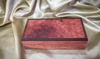 Jarrah Burl / Woody Pear Treasure Box (Small) (PTBS19004-L5870) SOLD