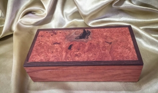 Jarrah Burl / Woody Pear Treasure Box (Small) (PTBS19006-L5876) SOLD