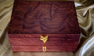 Jarrah Jewellery Box with Burl Lid and Drawer PJBD20009-L6954 SOLD