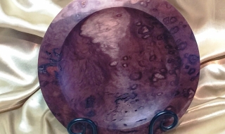 Decorator Platter -  Birdseye Salmon Gum 
