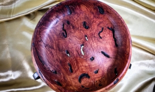 Small Premium Salmon Gum Burl Bowl - DB20005-L6832 SOLD