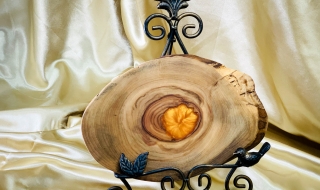 Camphor Laurel Sharing Board with Resin Feature - SB20005-L7507 SOLD