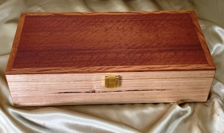 Marri Jewellery Box  with Woody Pear lid, Top Tray - (Large)  PJBT20018-L7217