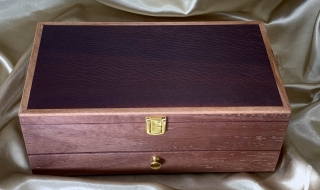 Premium Jarrah/Woody Pear Jewellery Box with Drawer PJBD20014-L8914 SOLD