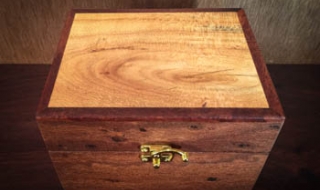 12 Essential Oil Box - Woody Pear Box with Silky Oak Lid (EOB-1574) SOLD