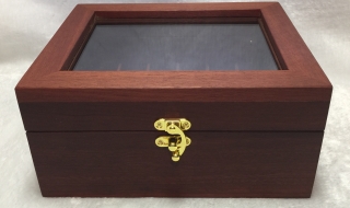 Custom Made Essential Oil Box with Glass Lid - CMEOB SOLD