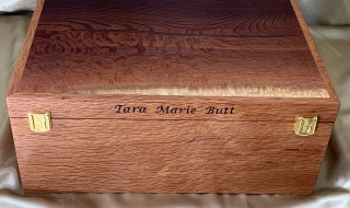 Custom Made Premium Woody Pear Deep A4 Document Box / Chest