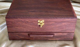 PJBD 21023-L2130 - Premium Jewellery Box with Drawer - Australian Jarrah (Sold)