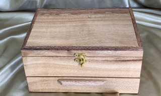 PJBD 21020-L2111 - Premium Jewellery Box with Drawer - Australian Silky Oak SOLD