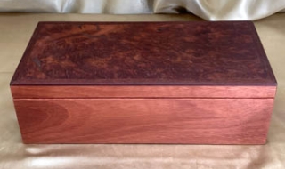 PJBT 22005-L4779 - Premium Jarrah/Burl Jewellery Box with Removable Tray SOLD