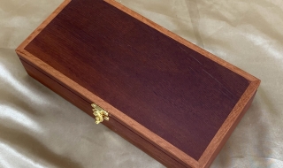 PMMB 22009-L5961 - Medium Wooden Jewellery / Memory Box - Australian Woody Pear Timber SOLD