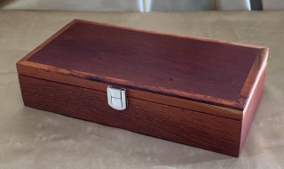 PMMB 22014-L6340 - Medium Wooden Jewellery Box with internal divisions and watch cushion SOLD