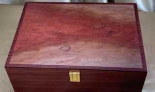 A4DB 23241-L7855 - Hand crafted Jarrah A4 Document Box SOLD