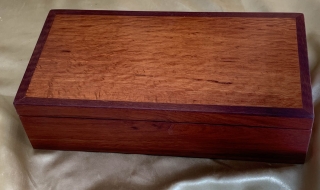 PJBT 2324-L7878 - Handcrafted Jarrah Jewellery Box with Sheoak Lid and Removable Tray SOLD