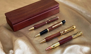 Range of Hand Made Jarrah Pens and  Boxes - Various Styles Available