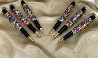 Designer "Sierra" Pens - "Colours of Christmas" Resin