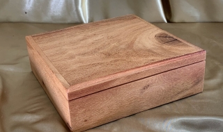 PMMB 2324 L9701 - Premium Medium Wooden Jewellery or Memory Box - Square