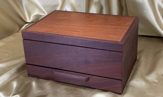 PJBDT 2403-L0806 - Premium Jarrah and Sheoak Jewellery Box with Drawer and Tray SOLD