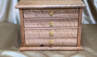 LEDMD 24004-L1992 - Limited Edition 4 Drawer Jewellery Box -  Hand made from Australian Blackbutt SOLD